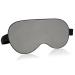 Haskirky Light Blocking Eye Mask Breathable and Adjustable Adult Men and Women Travel on Business Trips Yoga Meditation Light Smooth Comfortable Eye Mask Office Deep Sleep Goodies Plain Grey Solid