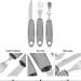 Adaptive Utensils Built up Fork Spoon Rocker Knife Easy Grip Silverware for Adults Elderly Weak Hand Patients Disabled Light Grey 3 Piece Set (Color : Light Grey) - Buy Online on SooperMarket.com