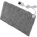 Soft Electric Heating Pad for Stiff Shoulders - Relieve Pain | EU Plug 220-240V - Silver Gray - Buy Online on SooperMarket.com