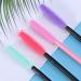 LEORX 200pcs Silicone Eyelash Brushes Disposable Mascara Applicator Wands Brush for Lash Extensions (Colorful) - Buy Online on SooperMarket.com