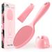 Sunivaca Glass Callus Remover Foot File for Feet - Feet Scrubber Dead Skin Remover Pedicure Foot File Foot Buffer 2-Sided Glass Pedicure Tools for Soft Feet  Pink