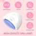Saviland Poly Nail Gel Kit - Pink Series 7 Colors Nail Extension Set with 48W Nail Lamp and Manicure Tools - for Salon Quality Nails at Home - Buy Online on SooperMarket.com