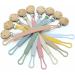 Silicon Dummy Clip Newborn Essentials Mam Dummy Clip for Baby Boys and Girls Soft Flexible Dummy Clips Fits All Pacifier Clips Dummy Holder and Baby Teething Toys Mam Soother Clips(Brown/Orange) - Buy Online on SooperMarket.com