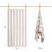 LULUHOME Plush Oversized Beach Towel - 36 x 70 Inch Fluffy Cotton Chiffon Striped Pool Towel for Adults - Large Summer Cabana Swimming Towel - Buy Online on SooperMarket.com