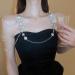 Wiwpar Silver Rhinestone Tassel Snowflake Flower Body Chain | Layered Bikini Harness & Wedding Party Accessories for Women - Buy Online on SooperMarket.com