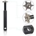 HIFROM Golf Club Groove Sharpener with 6 Heads - Re-Grooving Tool for Irons & Utility Clubs - Black - Buy Online on SooperMarket.com