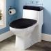 Stretch Velvet Toilet Lid Cover and Toilet Tank Lid Cover  Bathroom Super Soft Toilet Lid Cover Set Luxury Velvet Plush  with Elastic Bottom  Machine Wash  Black - Buy Online on SooperMarket.com