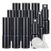 Zeoabsy 24 pieces 10ml shiny black glass spray bottles & 2 pieces funnel 10 ml of empty glass refillable atomizable atomizer.