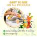 Truly Free Natural Fruit & Veggie Wash Kit - DIY Produce Cleaner Spray (16oz Bottle + 2 Pouches) - Eco-Friendly Vegetable & Fruit Cleaner - Buy Online on SooperMarket.com