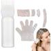 Hair Oil Applicator Bottle 160ml with Hair Dye Kit Root Comb Applicator Bottle with Clear Scale Portable Hair Bleach Kit for Home Barber Shop Hair Dye Tools Oil Comb Applicator Bottle - Buy Online on SooperMarket.com