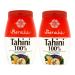 Baracke 100% Sesame Tahini Paste 1kg (2 x 500g) Roasted & Stone Ground Ethiopian Humera Sesame Seeds All Natural Kosher Hallal Vegan Gluten Free.