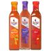 3 x 500g Selection Medium Hot Garlic Sauce Spicy Red Pepper Peri Peri Flavour Dressing Marinade Seasoning