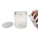 250ml PET Plastic Cosmetic Containers with Silver Aluminum Lid - 8oz Cream Lotion Jars Ointment Bottles Food Jars - 6 Pack - Buy Online on SooperMarket.com