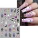 Halloween Nail Art Stickers - 6PCS Self-Adhesive Cute Decals | Bat Pumpkin Spider & Ghost Designs for Women & Girls - DIY Decoration Supplies - Buy Online on SooperMarket.com