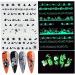 Halloween Nail Art Stickers Glow in The Dark Nail Decals 3D Self-Adhesive Fluorescent Nail Stickers Skull Spider Witch Ghost Pumpkin Bat Snake Nail Design 6PCS for Halloween Costumes - Buy Online on SooperMarket.com