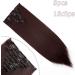 23 Dark Wine Red Clip-In Hair Extension - 8 Pcs Synthetic Hair, 23 Inch Straight - Buy Online on SooperMarket.com
