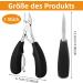 Precision Stainless Steel Foot Nail Knipper & Scissors for Ingrown Toenails - Professional Pedicure Tool & Gift - Buy Online on SooperMarket.com
