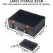 iBune Large 4 x 6 Photo Storage Box 18 Inner Photo Cases Store up to 1800 Photos Photo Organizer Cards Craft Keeper with Handle for Photo Puzzles Cards Seed Packets Black - Buy Online on SooperMarket.com