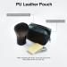 Portable Mini Shaving Brush with PU Pouch - Travel-Friendly Brush for Fast Lathering - Durable Synthetic Fibers - Anti-Rust Handle - Handy Carry Pouch - Buy Online on SooperMarket.com