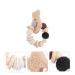KOMBIUDA Silicone & Wooden Baby Teether Maracas | Musical Instruments & Teething Toy for Babies 0-6 Months - Buy Online on SooperMarket.com