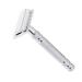 predolo High-quality safety razor for men double-edged classic silver