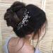 Unicra Bride Silver Wedding Hair Comb | Sparkly Crystal Rhinestone Bridal Hair Accessory - Buy Online on SooperMarket.com