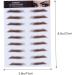 Baluue 8 Pcs Eyebrow Stickers Hair Like Eyebrows Authentic Eyebrows Fake Water Transfer Paper with Soy Ink 21x15cmx2pcs Brown 4x2pcs - Buy Online on SooperMarket.com