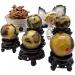 Large Natural Quartz Crystal Sphere 75MM-80mm Without Stand1pc Feng Shui Decoration Raw Stones and Minerals Full of Texture - Buy Online on SooperMarket.com