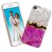 ARSTVEC iphone SE 2022 2020 SE3 SE2 case iPhone 8 7 case for girls and women glitter pearl gloss shiny sparkling slim soft TPU mobile phone case for iPhone 8/7/SE 2nd and 3rd pink gold rose gold marble