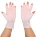 Professional Manicure Gloves Non Slip UV Protection Driving Gloves Stretchy Breathable Fingerless Fiber Cotton Nail Lamp Gloves for Home Salon Summer Outdoor Gloves for Women and Girls(Pink)