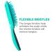 Curl Keeper Flexy Brush - Turquoise | Detangle & Clump Curls - Buy Online on SooperMarket.com
