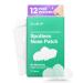GLAM UP Spotless Nose Patch XL Hydrocolloid Coverage for Nose Pores  Pimples  Zits and Oil - Overnight Strong Waterproof to Absorb Blackheads & Acne Gunk Nose Strip  and Calm Treatment with Tea Tree (12 Patches)
