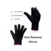 AFT90 Heat Resistant Glove for Hair Styling - Curling Iron, Flat Iron, Curling Wand - Black/Pink Edge - Buy Online on SooperMarket.com