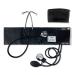 Manual blood pressure monitor Scian Manual ARM Blood pressure cuff with double-head-stethoscope & adult cuff 22 42 cm professional emergency BP kit with a carrying bag (black)