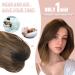 MORICHY Synthetic Hair Topper 12'' - Ombre Brown 3 Color Tone - Big Base Cover - Hair Volume Booster - Buy Online on SooperMarket.com