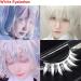 Buy White False Eyelashes - Colorful Cosplay Makeup & Natural Extensions for Halloween & Masquerade Parties | International Shipping - Buy Online on SooperMarket.com