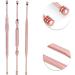 3pcs Stainless Steel Earpick Set - Double Ended Wax Remover & Cleaner Curette Spoon - Buy Online on SooperMarket.com