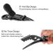 6pcs Black Crocodile Hair Sectioning Clips - Non-Slip Single Prong Hairpins for Salon & Hairdressing - Buy Online on SooperMarket.com
