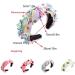 vreplrse Durable And Reliable Jeweled Wide Top Knot Headband For Long-lasting Beauty Polyester Rhinestone Pearl Knot Headbands Blue purple - Buy Online on SooperMarket.com