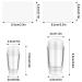 Junebrush Double-Sided Nail Stamp Set - Clear French Manicure Silicone Stamping Tool & Design Accessories for Nail Art - Buy Online on SooperMarket.com