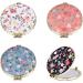 FRCOLOR 12pcs Floral Mirror Purses Women's Double-Sided Makeup Clutch - Portable Travel Vanity Gift for Girls - Buy Online on SooperMarket.com