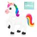 Teething Toys - HAOBAOBEI Infant Unicorn Teether Toys  Natural Organic Freezer Safe for Infants and Toddlers  Silicone Baby Teethers(1Pack-White) Unicorn Teethers - White - 1 Pack