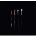 TB Tools for Beauty T4B Kashoki 412 Double-Sided Lash & Brow Brush | Durable Taklon Makeup Tool in Black & Gold - Buy Online on SooperMarket.com