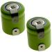 2x Exell 1/3AA Size 1.2V 300mAh NiMH Rechargeable Batteries w/ Tabs use with high power static applications (Telecoms UPS and Smart grid) radio controlled devices electric tools electric mopeds