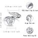 APOTIE Sterling Silver Miscarriage Ring - Infant Loss Jewelry for Women | Memorial Pregnancy Rings with Cubic Zirconia - Buy Online on SooperMarket.com