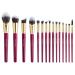 15 Pieces of Eye Shadow Brush Makeup Brush Halo Eyebrow Dye Brush Set Eye Makeup Tools 20cm White-dinosaur Doodle4