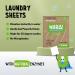 WABLU 72 Laundry Sheet Multipack | Spring Florals | Effective washing detergent sheets for your clothes to replace capsules pods and liquids | Natural Enzymes (BIO) | At least 72 washes - Buy Online on SooperMarket.com