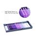 Ombre Purple Colored Eyelash Extensions 14mm D Curl Easy Fan 0.07mm | Gradient Colored Lashes for Volume | Self Shadow Premade Lash - Buy Online on SooperMarket.com
