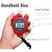 BESTWYA Digital Stopwatch Large Screen Handheld Count Up Timer - Time Calendar Clock Function (Pack of 8) - Buy Online on SooperMarket.com