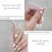 White French Tip Press On Nails with Pearl Heart Design - 24Pcs Acrylic Nude Nail Press On for Women and Girls - Buy Online on SooperMarket.com